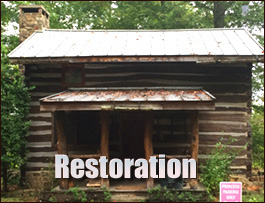 Historic Log Cabin Restoration  Fort Bragg, North Carolina